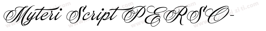 Myteri Script PERSO字体转换